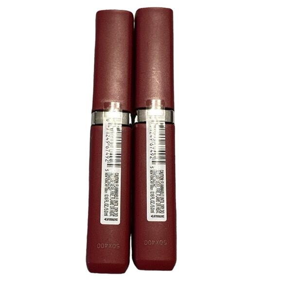 New 2 L'Oreal Paris Matte Resistance Liquid Lipstick 500 Wine Not - Picture 2 of 4